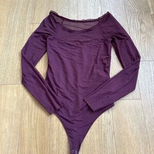 Abercrombie & Fitch Burgundy Bodysuit